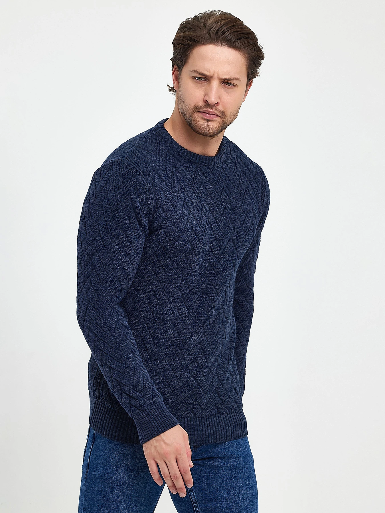 Свитры и кардиганы Trend Collection модель TC10215BlueSVTRMN Фото