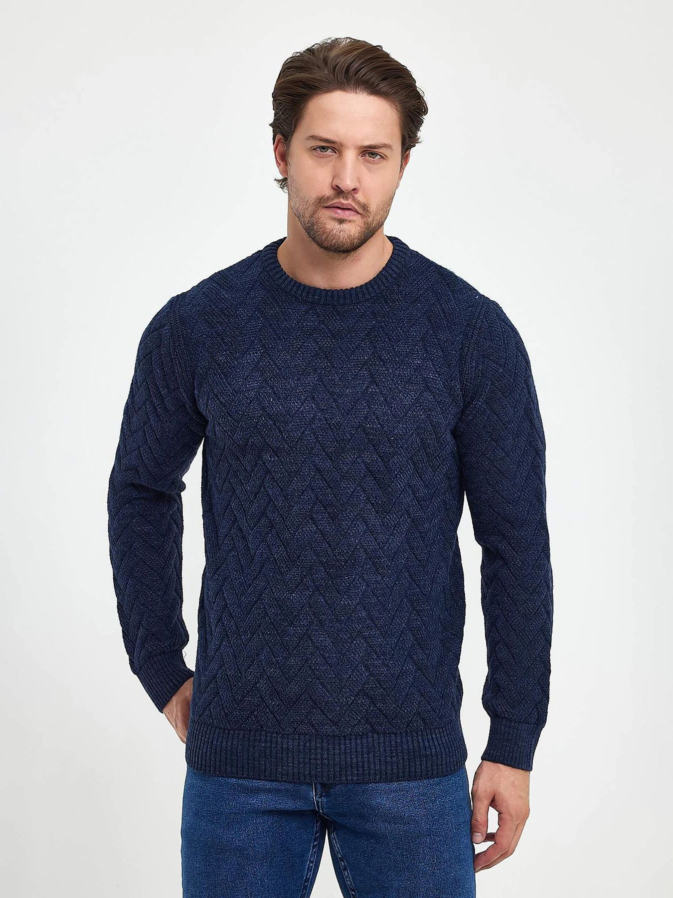 Свитры и кардиганы Trend Collection модель TC10215BlueSVTRMN Фото