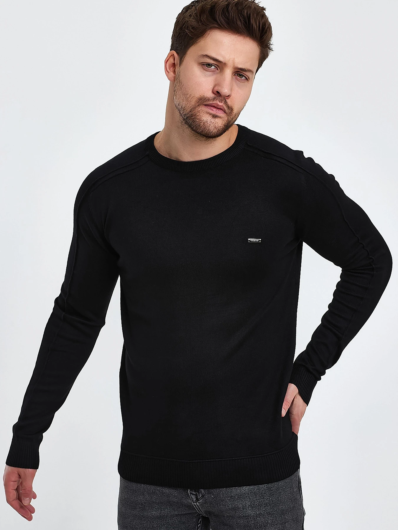 Свитры и кардиганы Trend Collection модель TC10167BlackSVTRMN Фото