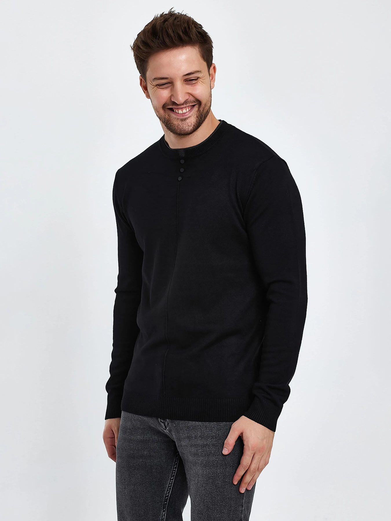 Свитры и кардиганы Trend Collection модель TC10163BlackSVTRMN Фото