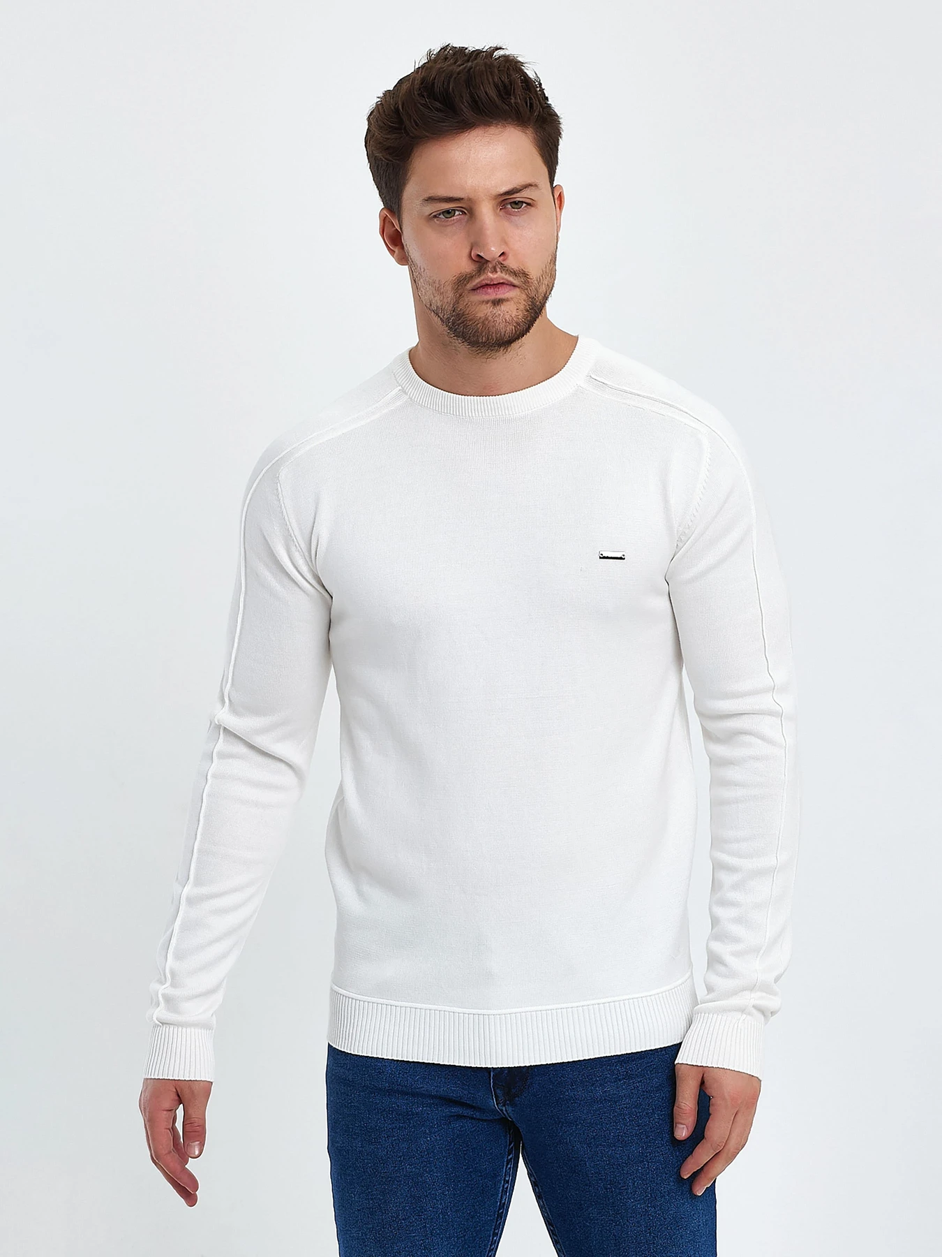 Свитры и кардиганы Trend Collection модель TC10160WhiteSVTRMN Фото