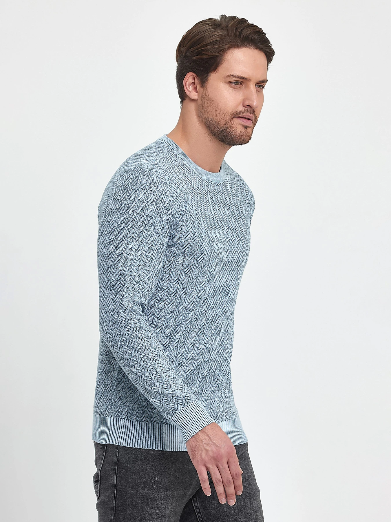 Свитры и кардиганы Trend Collection модель TC9919LightBlueSVTRMN Фото