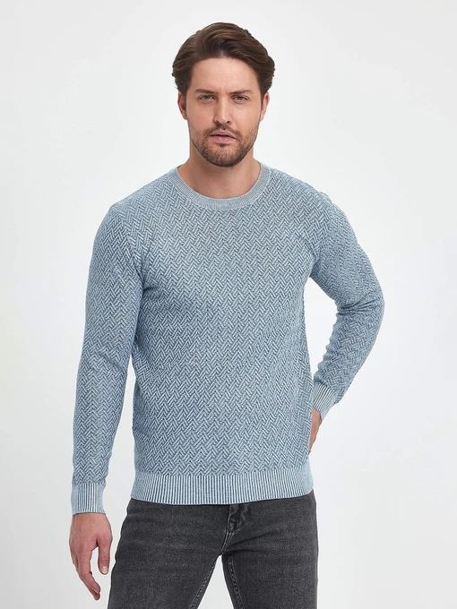 Свитры и кардиганы Trend Collection модель TC9919LightBlueSVTRMN Фото
