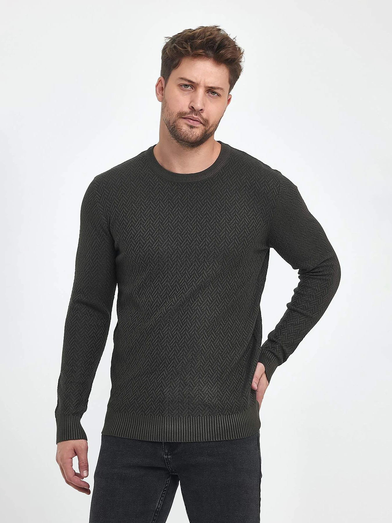 Свитры и кардиганы Trend Collection модель TC9916GreenSVTRMN Фото
