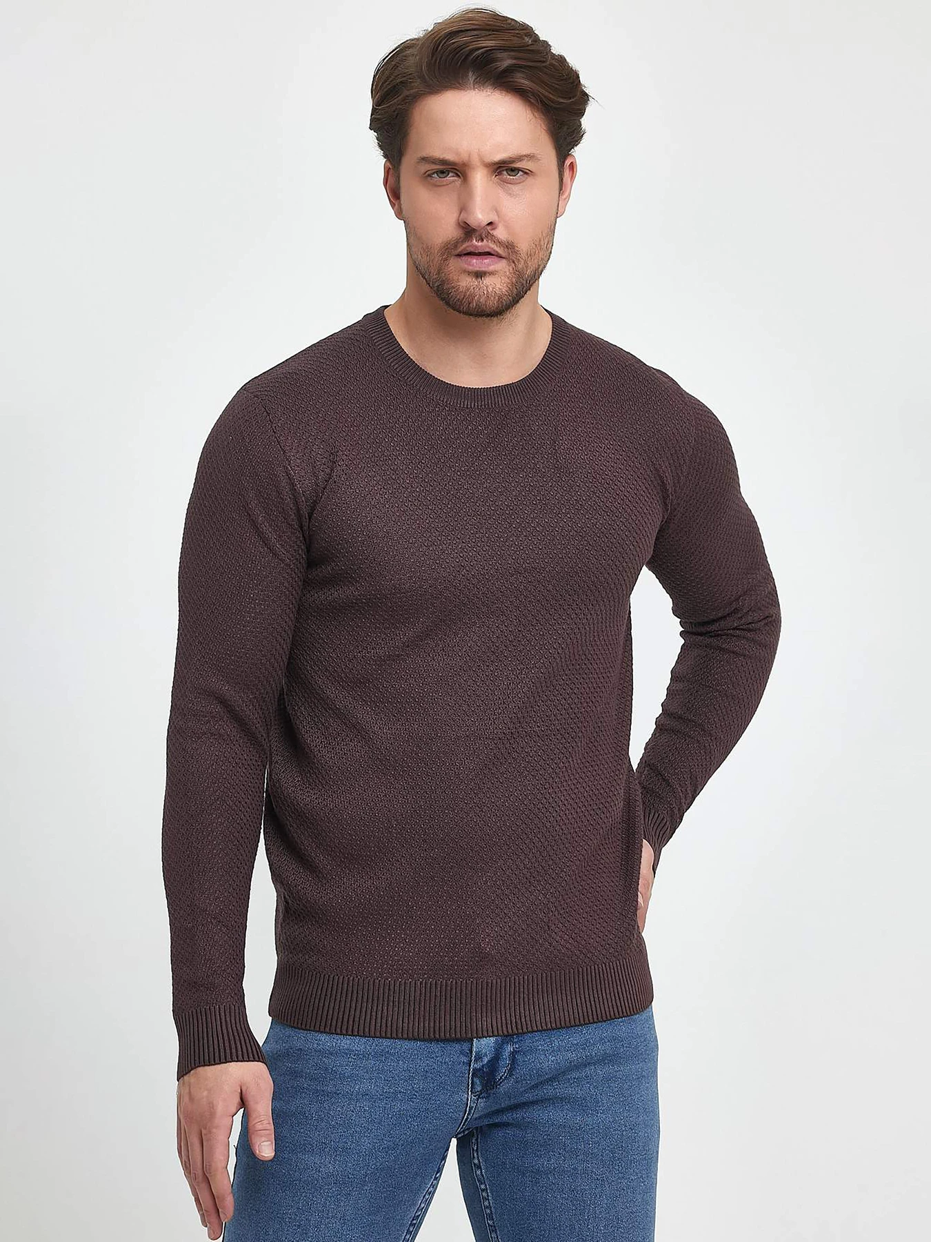 Свитры и кардиганы Trend Collection модель TC9912BrownSVTRMN Фото