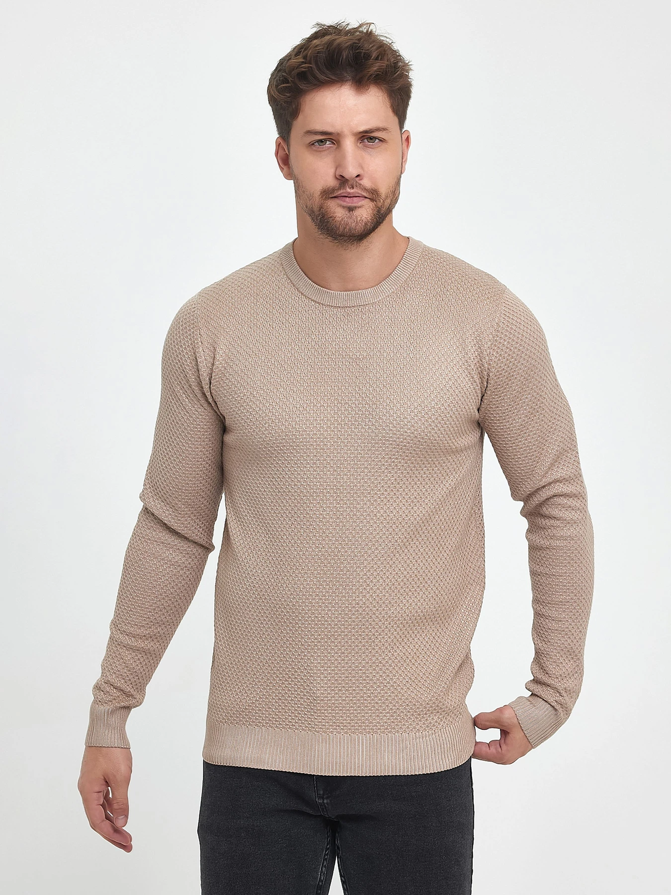 Свитры и кардиганы Trend Collection модель TC9911BeigeSVTRMN Фото