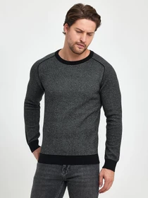 Свитры и кардиганы Trend Collection модель TC9892BlackGreySVTRMN Фото