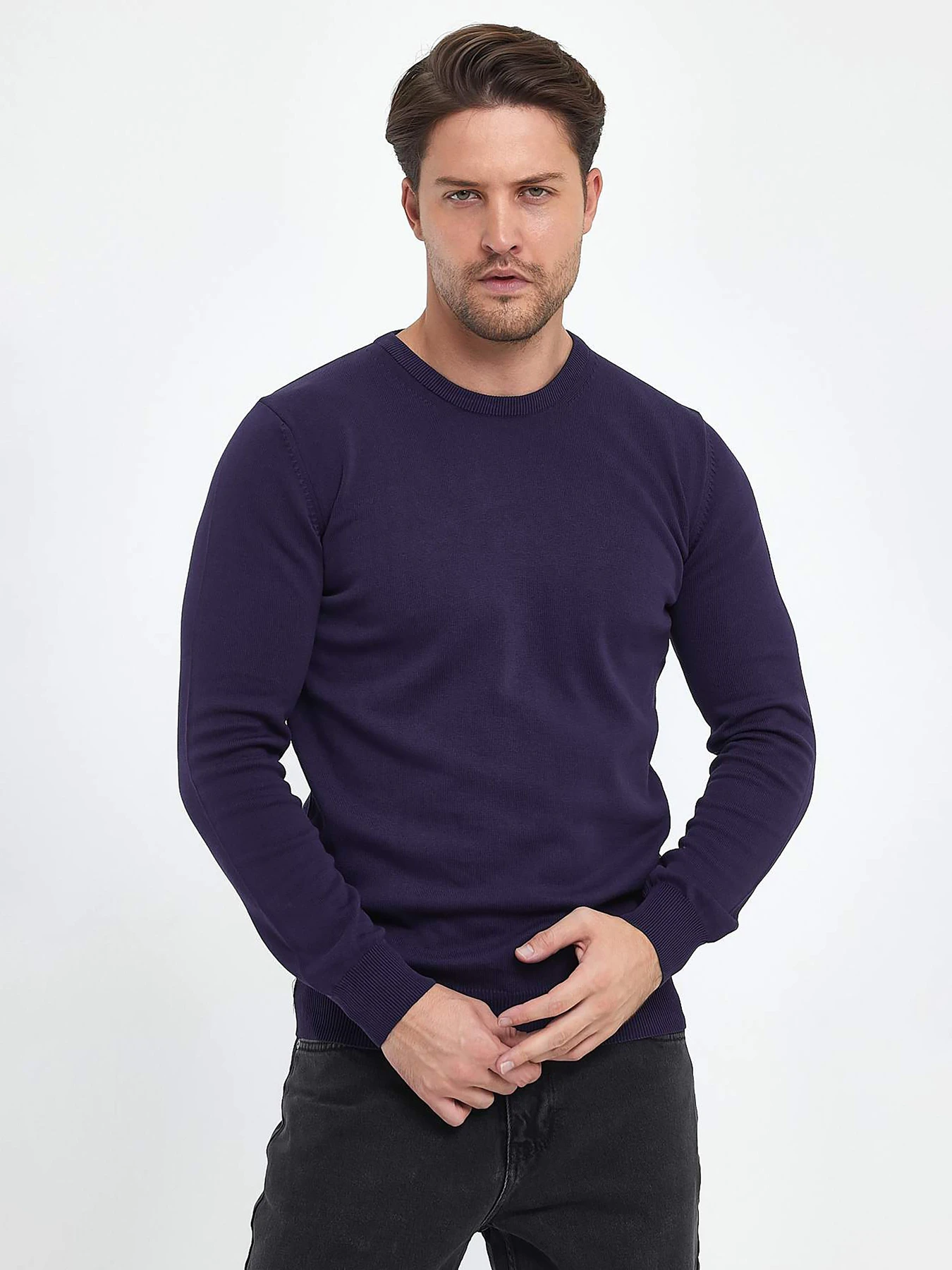 Свитры и кардиганы Trend Collection модель TC9670VioletSVTRMN Фото