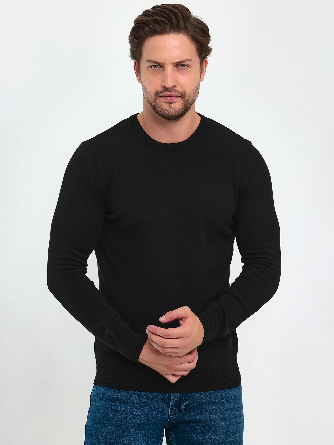 Свитры и кардиганы Trend Collection модель TC9618BlackSVTRMN Фото