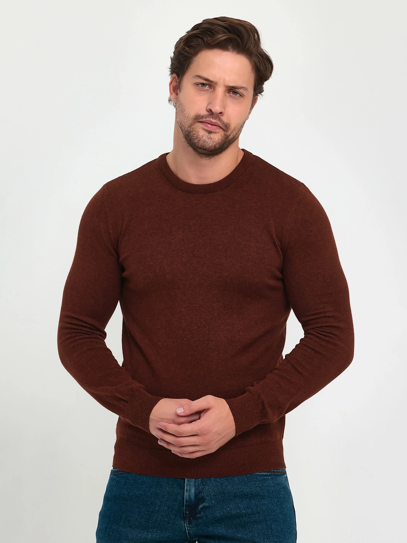 Свитры и кардиганы Trend Collection модель TC9612DarkBrownSVTRMN Фото