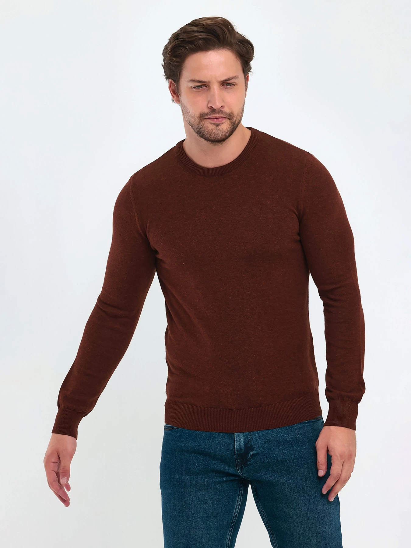 Свитры и кардиганы Trend Collection модель TC9612BrownSVTRMN Фото