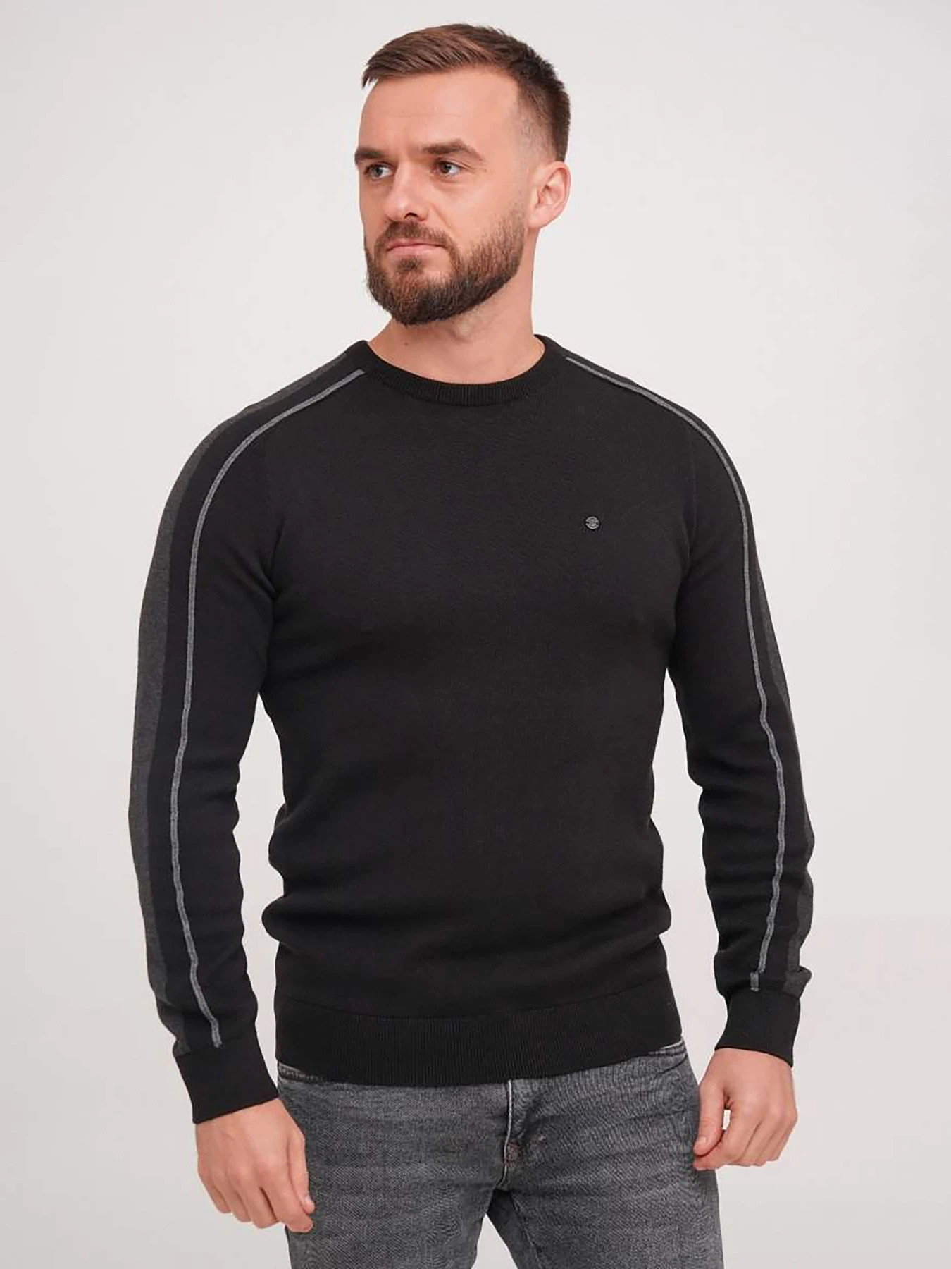 Свитры и кардиганы Trend Collection модель TC7241BlackGreySVTRMN Фото