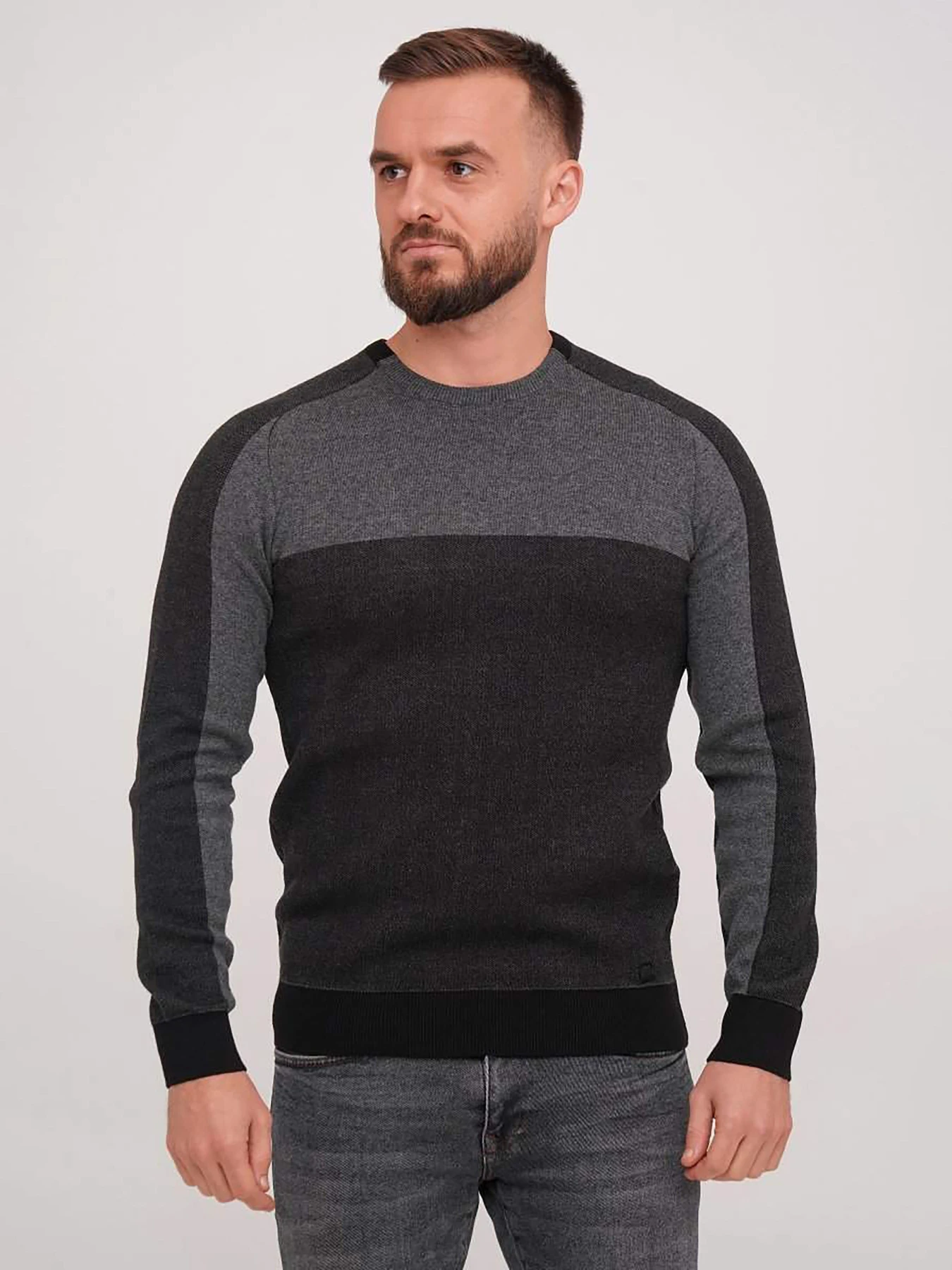 Свитры и кардиганы Trend Collection модель TC7238BlackGreySVTRMN Фото