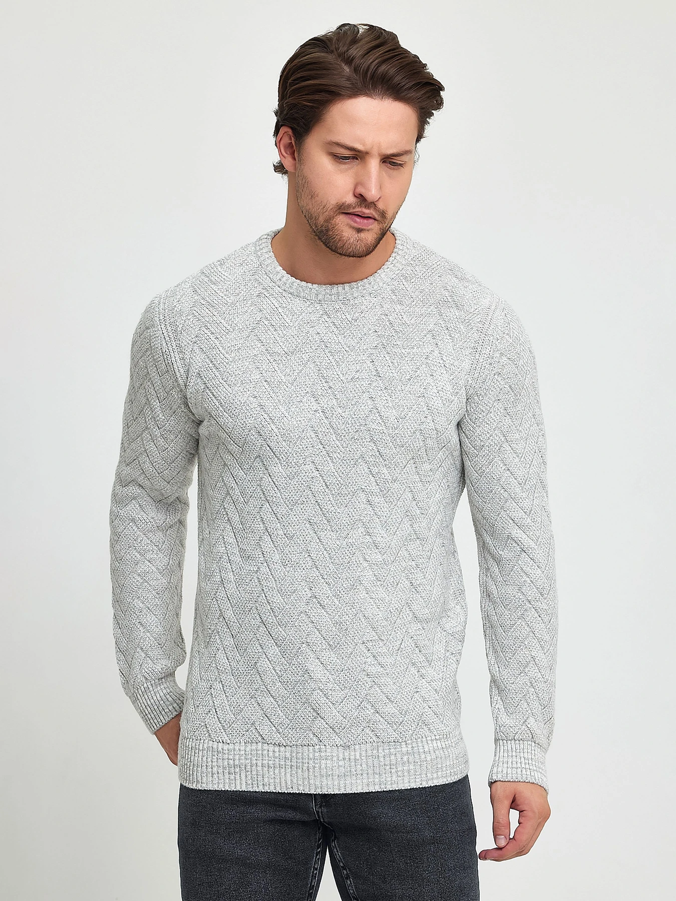 Свитры и кардиганы Trend Collection модель TC7206GreySVTRMN Фото