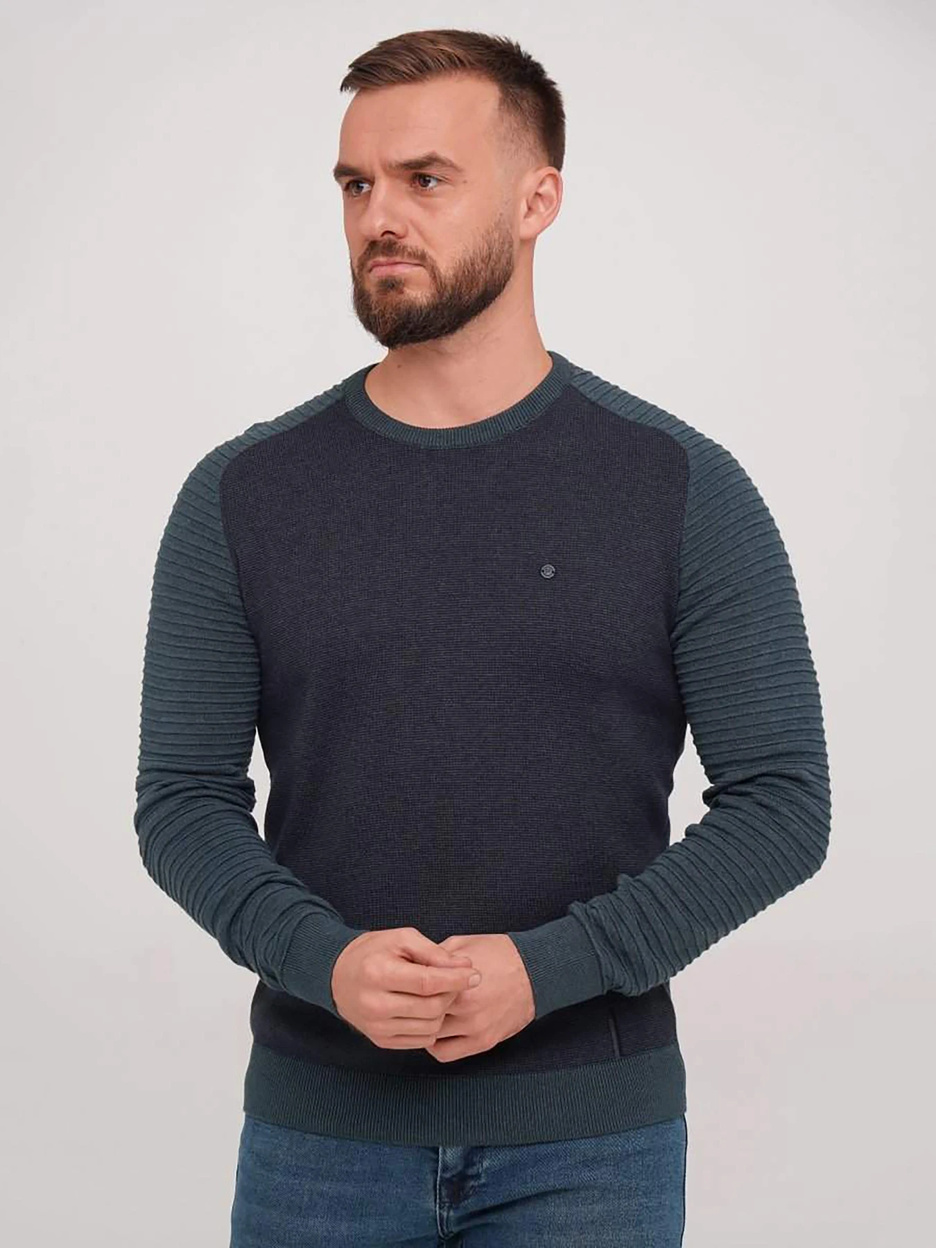 Свитры и кардиганы Trend Collection модель TC7133GreenBlueSVTRMN Фото