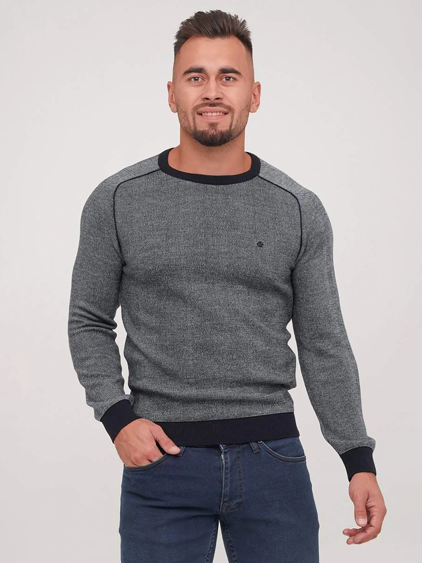 Свитры и кардиганы Trend Collection модель TC6862GreyBlueSVTRMN Фото