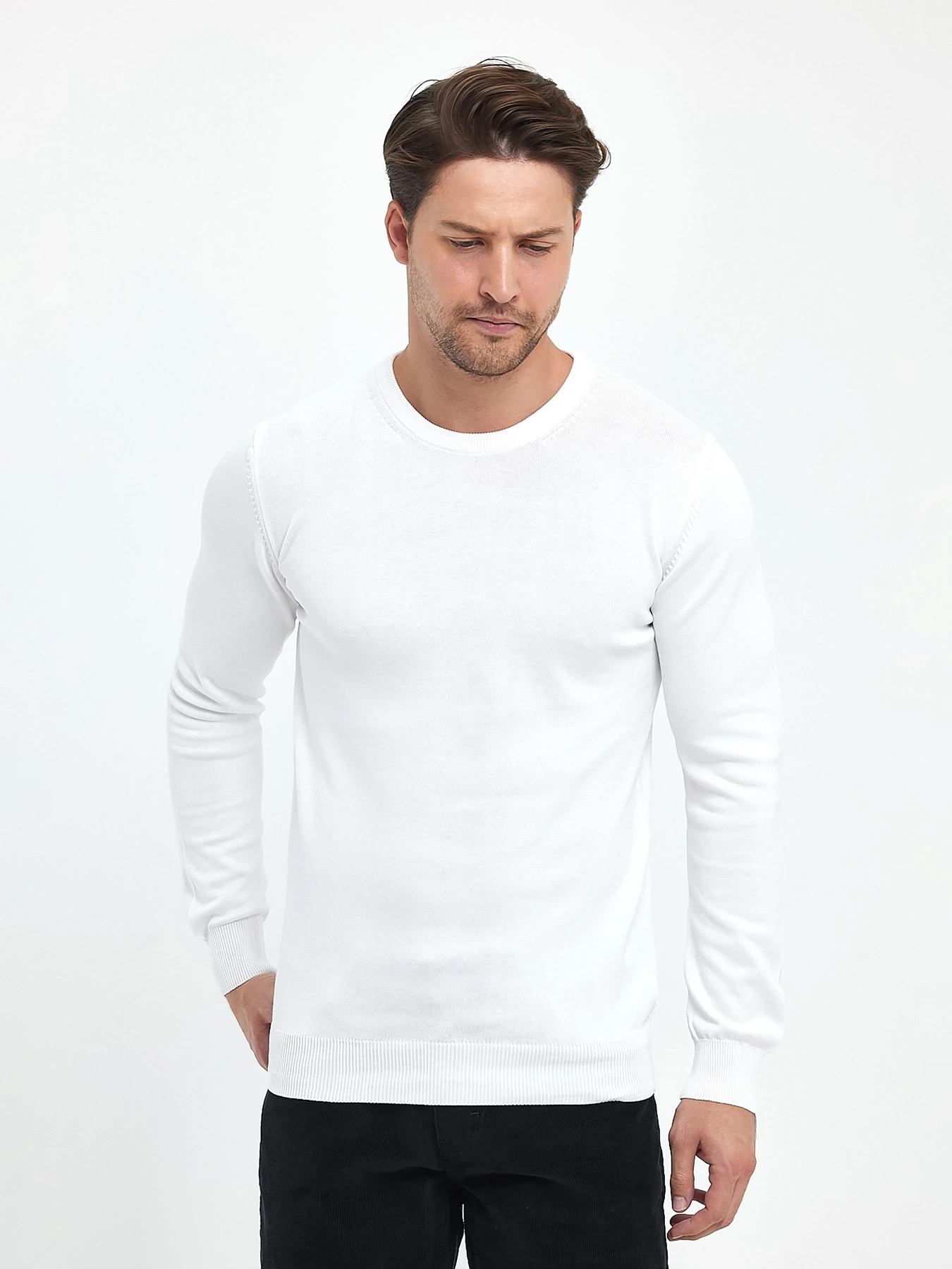Свитры и кардиганы Trend Collection модель TC6732WhiteSVTRMN Фото