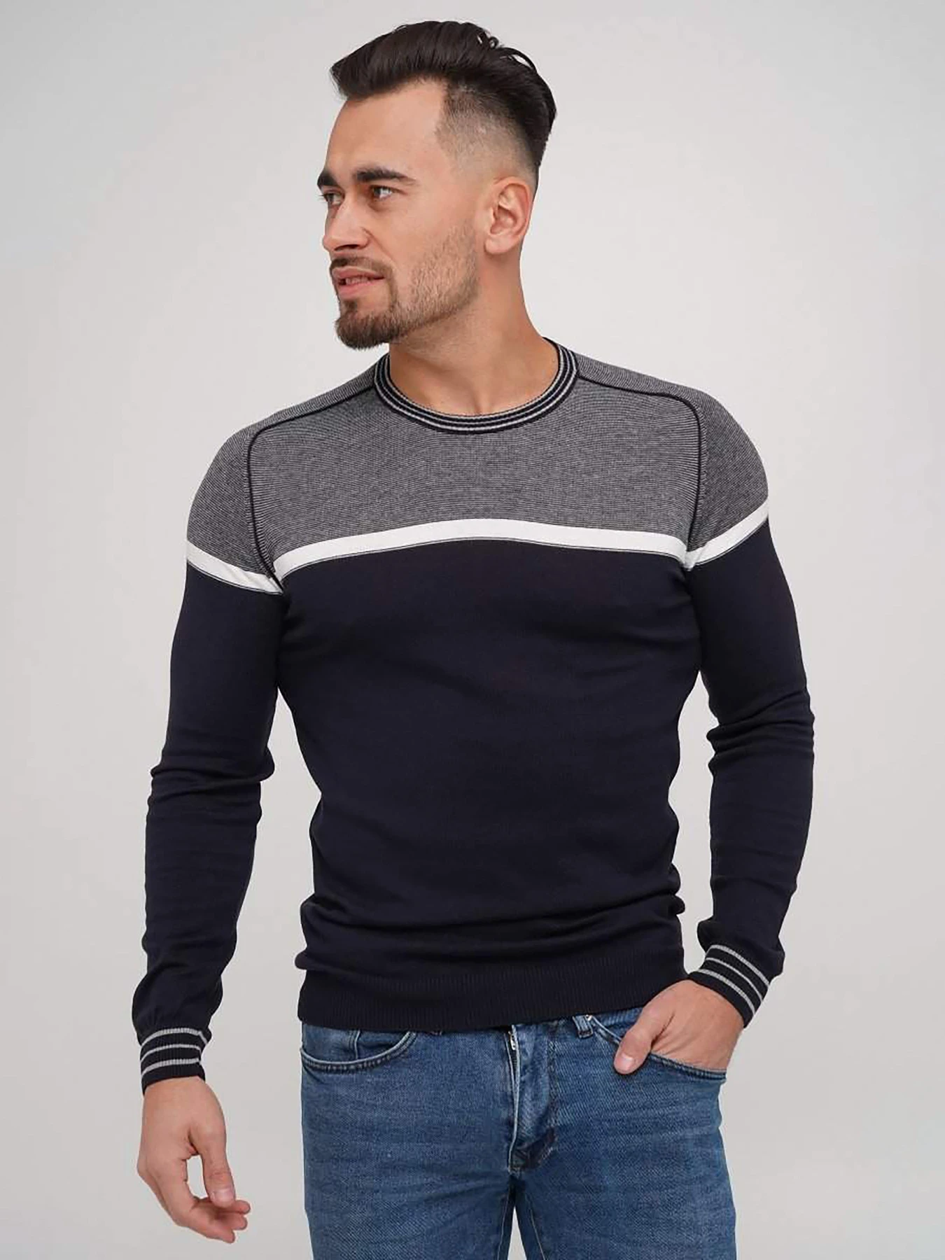 Свитры и кардиганы Trend Collection модель TC5962BlueSVTRMN Фото