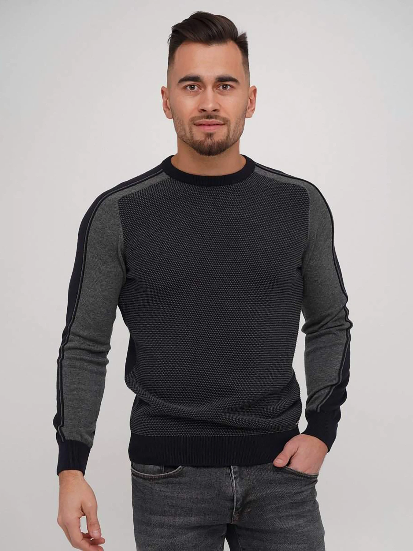 Свитры и кардиганы Trend Collection модель TC5918GreyBlueSVTRMN Фото