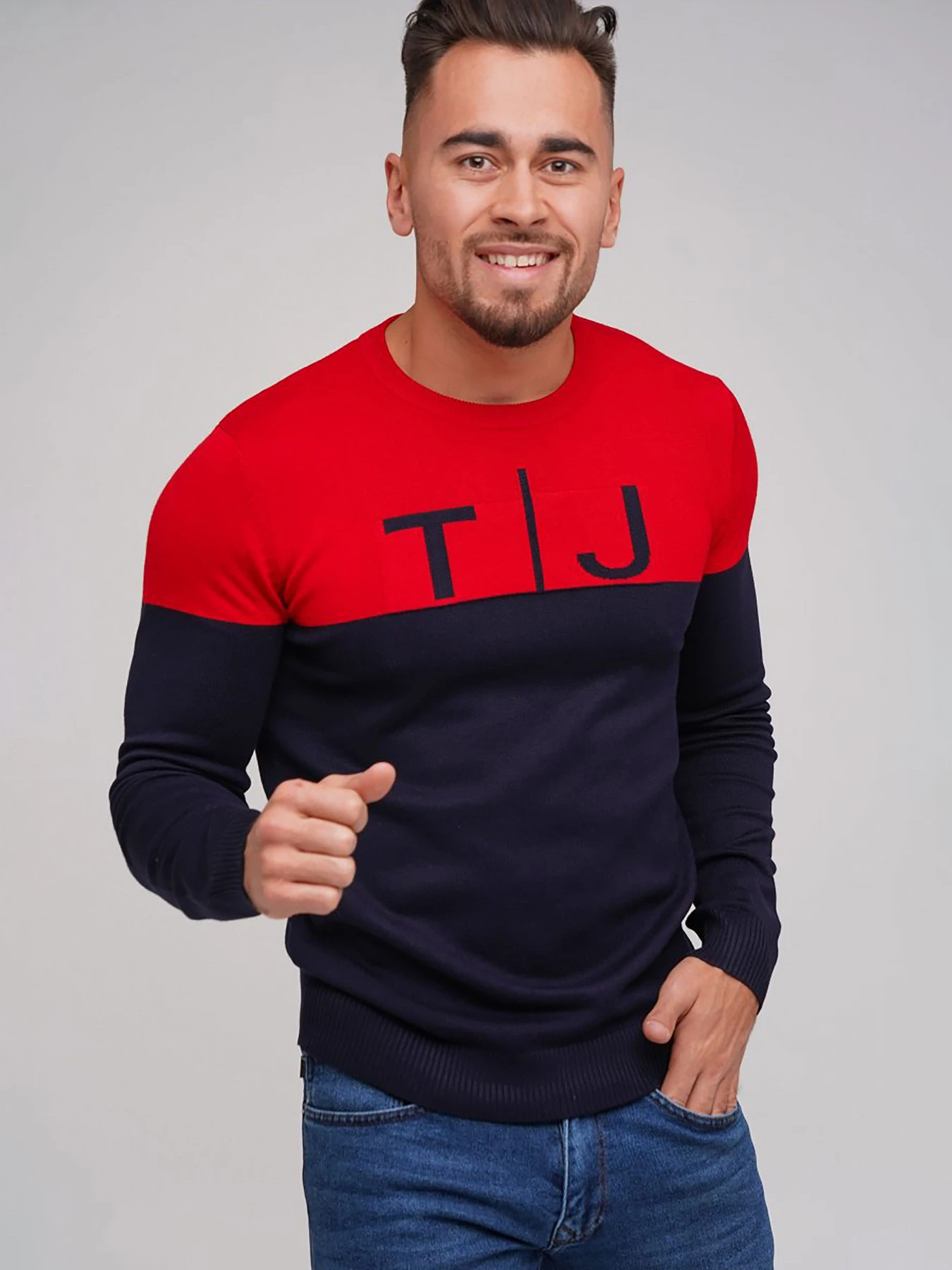 Свитры и кардиганы Trend Collection модель TC5676RedBlueSVTRMN Фото