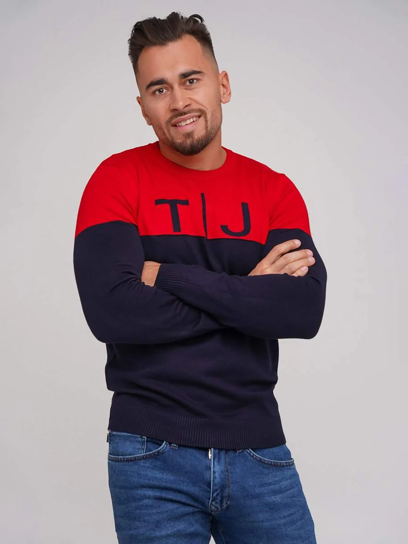 Свитры и кардиганы Trend Collection модель TC5676RedBlueSVTRMN Фото