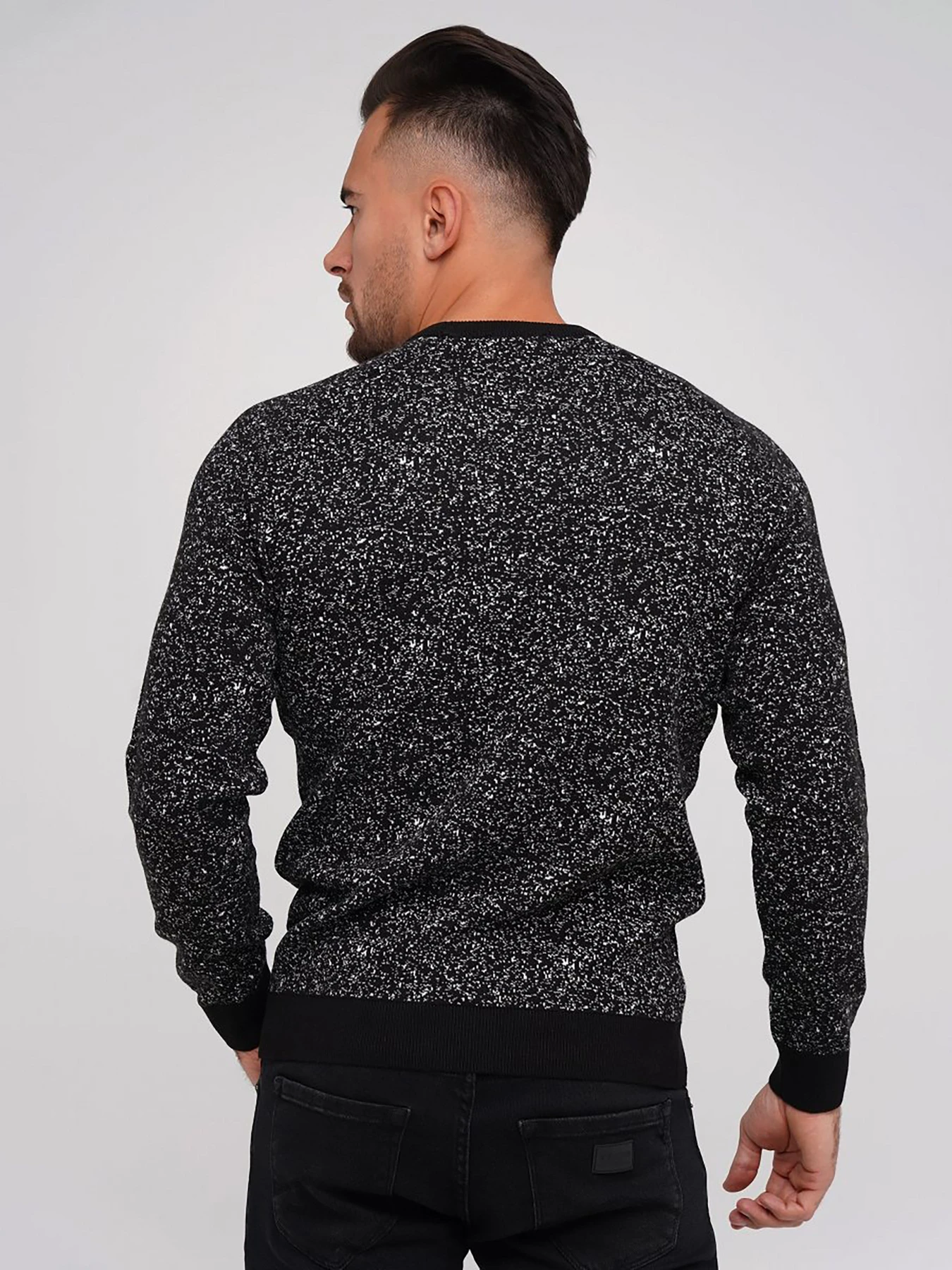 Свитры и кардиганы Trend Collection модель TC5608BlackWhiteSVTRMN Фото
