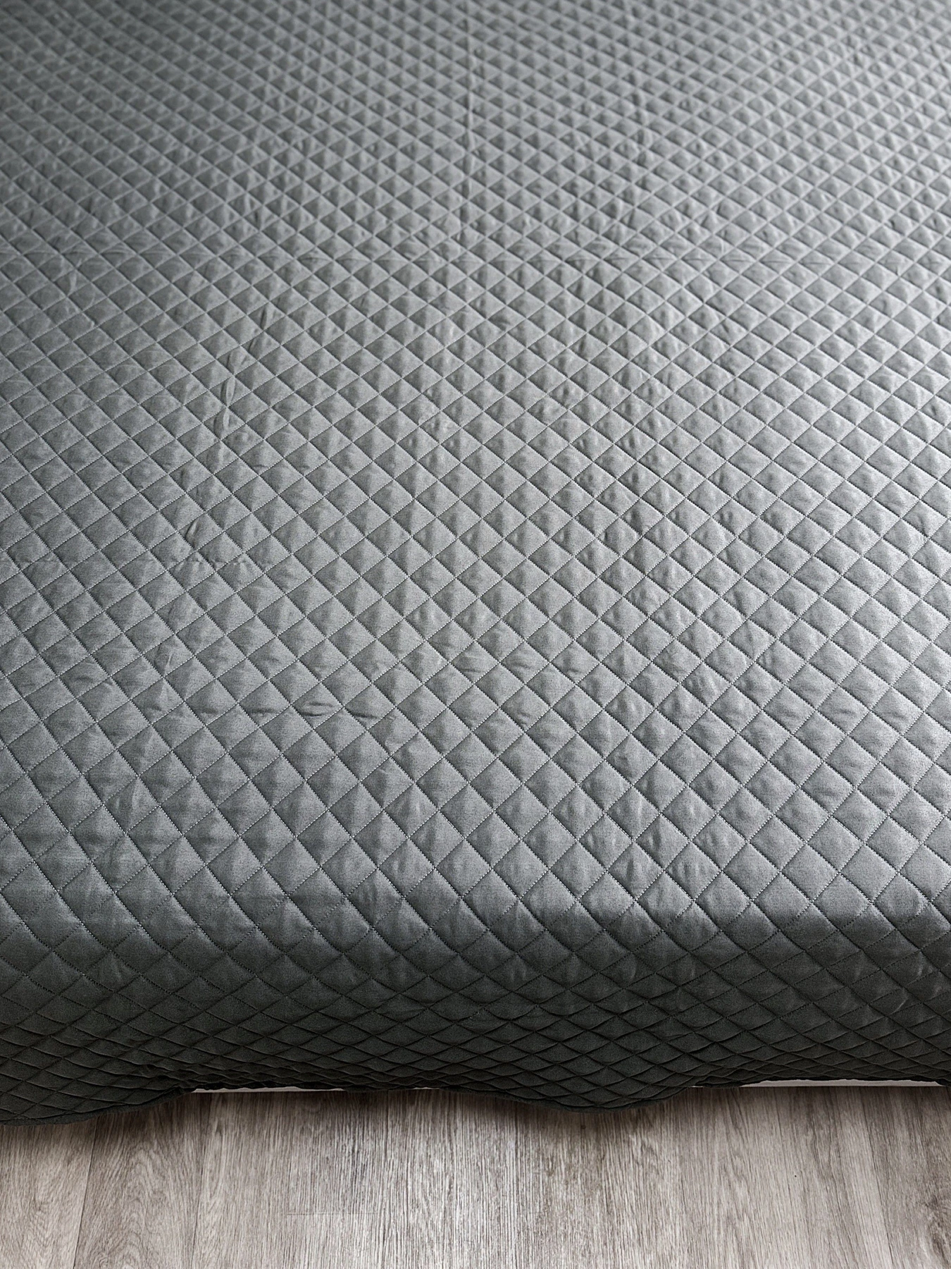 Покривало декоративне антиалергенне сірого кольору Nid Grey Ecotton модель 25179 Покривало декоративне антиалергенне сірого кольору Nid Grey Ecotton модель 25179 Фото
