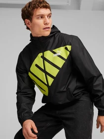 Куртки та дублянки PUMA Hooded Graphic Windbreaker модель 623837 Фото