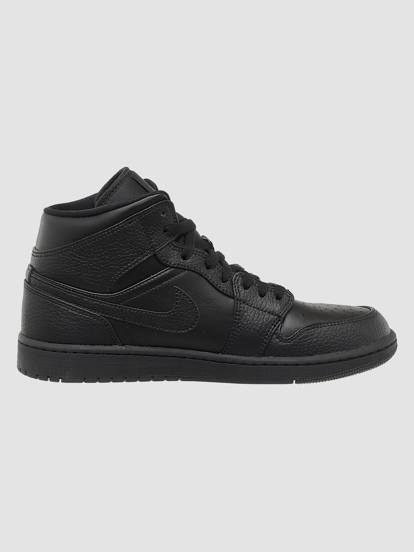 Кроссовки Jordan 1 Mid Triple Black модель 554724-091 Кроссовки Jordan 1 Mid Triple Black модель 554724-091 Фото