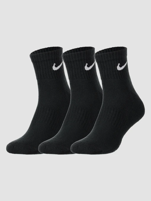NIKE U Nk Everyday Cush Ankle Шкарпетки та гольфи колір чорний фото 3