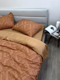 Комплект постельного белья Jaquard оранжевый Orange Ecotton модель 24560 Фото