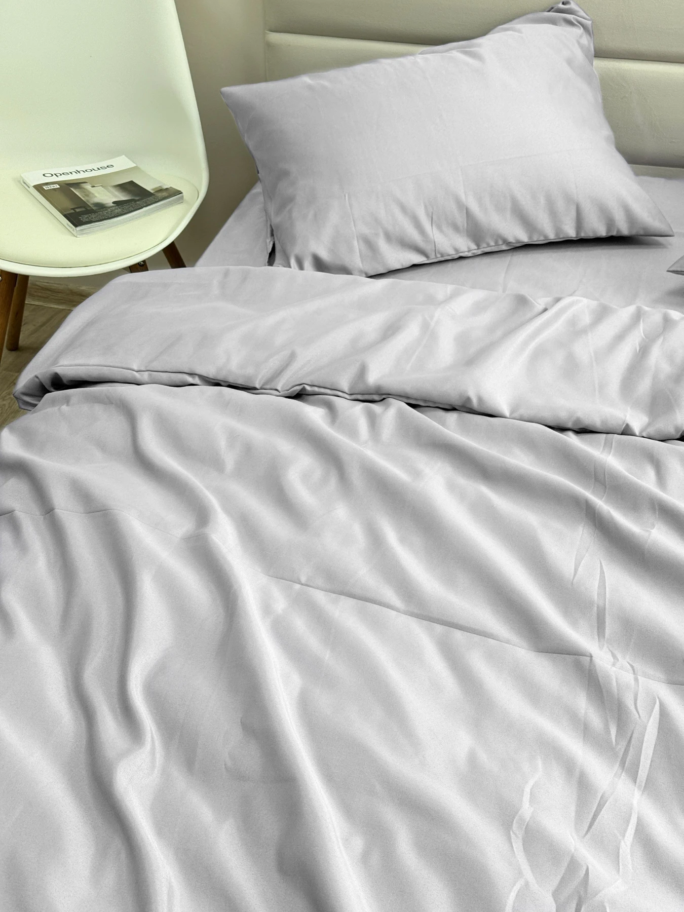 Комплект постільної білизни Light Grey світло-сірого кольору Ecotton модель 24553 Комплект постільної білизни Light Grey світло-сірого кольору Ecotton модель 24553 Фото