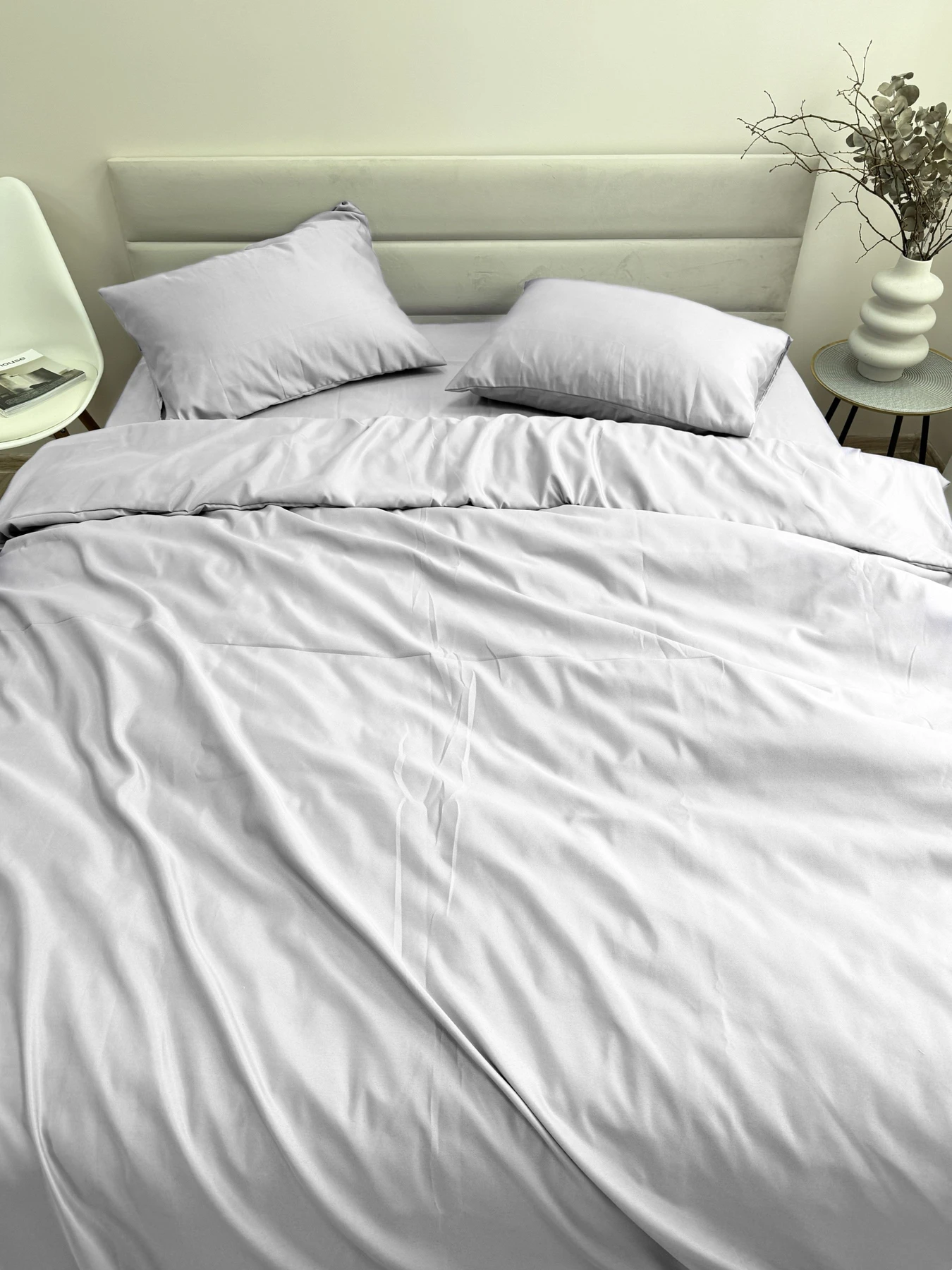 Комплект постільної білизни Light Grey світло-сірого кольору Ecotton модель 24553 Комплект постільної білизни Light Grey світло-сірого кольору Ecotton модель 24553 Фото