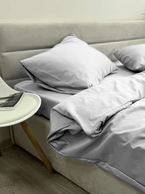 Комплект постільної білизни Light Grey світло-сірого кольору Ecotton модель 24553 Фото