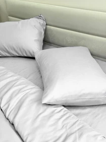 Комплект постільної білизни Light Grey світло-сірого кольору Ecotton модель 24553 Фото