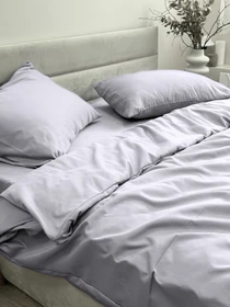 Комплект постельного белья Light Grey светло-серого цвета Ecotton модель 24553 Фото