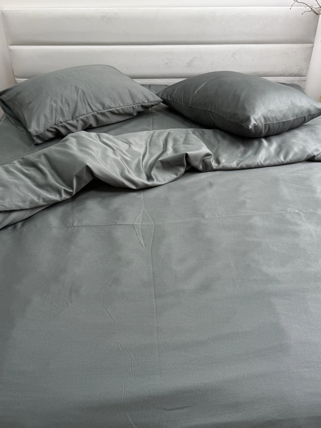 Комплект постельного белья Nid Grey тёмно-серый Ecotton модель 24556 Комплект постельного белья Nid Grey тёмно-серый Ecotton модель 24556 Фото
