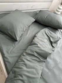 Комплект постельного белья Nid Grey тёмно-серый Ecotton модель 24556 Фото