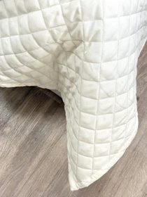 Покрывало декоративное антиаллергенное молочного цвета Cream White Ecotton модель 25175 Фото