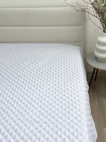 Покривало декоративне антиалергенне сірого кольору Light Grey Ecotton модель 25183 Фото