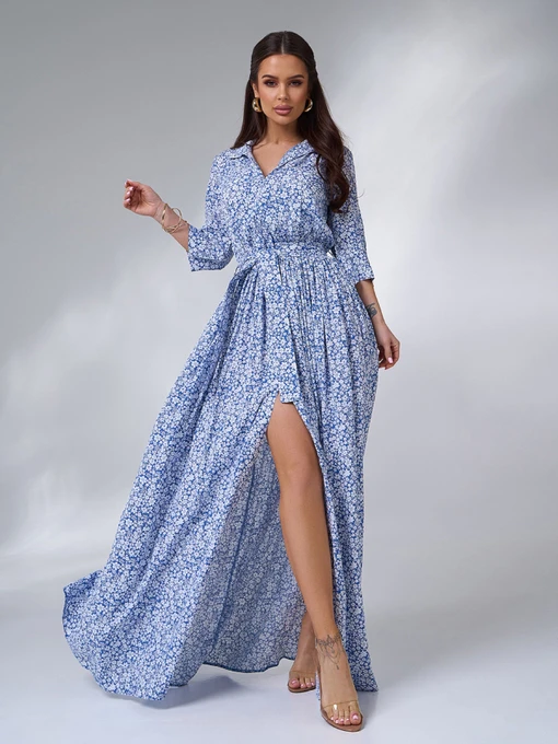 Сукні ISSA Plus модель 14636_синий Фото
