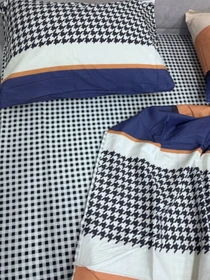 Комплект постельного белья синяя Геометрия Ecotton модель 23666-21215 Фото