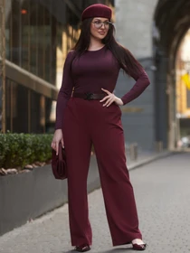 Брюки Jadone Fashion модель КBryuky_Temis_burgundiN Фото