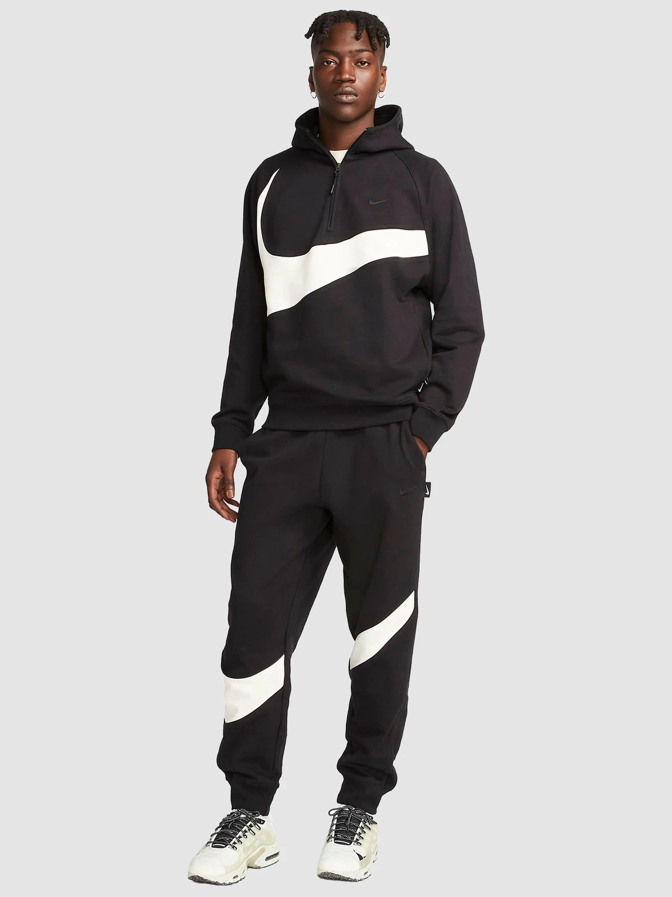Брюки NIKE Swoosh Fleece Trousers модель DX0564-013 Фото