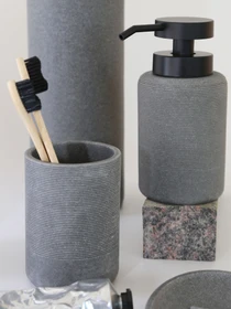 Подставка для зубных щеток "London" серая MBM HOME модель BA-41 GRAY Фото