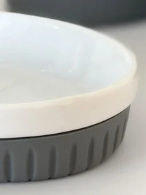 Мыльница "Stockholm" белая/серая MBM HOME модель BA-45 WHITE/GRAY Фото