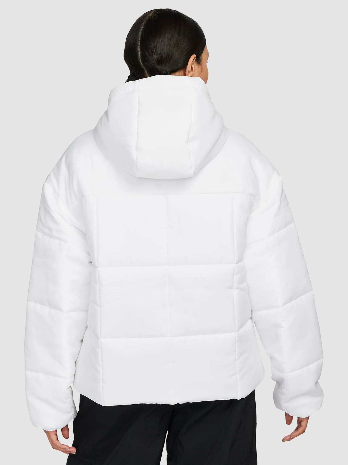 Куртки и дубленки NIKE Sportswear Classic Puffer Therma-Fit Loose Hooded Jacket модель FB7672-100 Фото