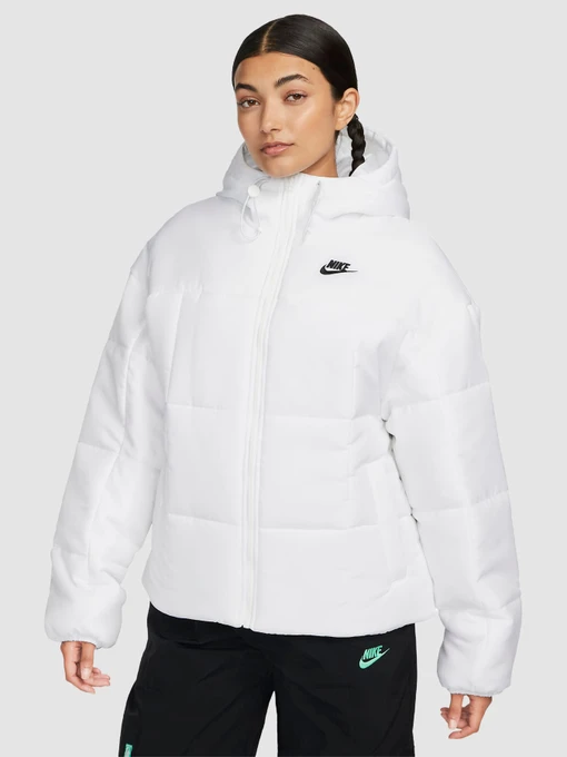 Куртки и дубленки NIKE Sportswear Classic Puffer Therma-Fit Loose Hooded Jacket модель FB7672-100 Фото