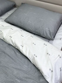 Комплект постільної білизни Абстракційний дует двосторонній Ecotton модель 23672-21205 Фото