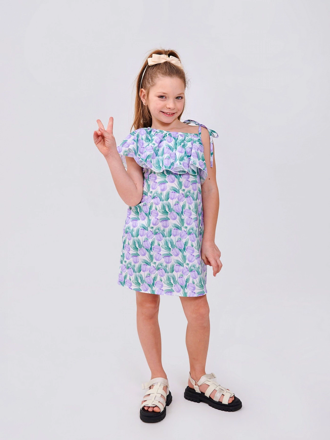 Платья SMIL модель smil_120428-1-risunok-lavandovye-tulpany Фото
